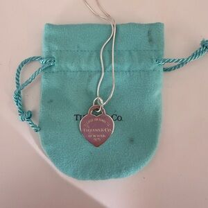 Tiffany & Co. Return to Tiffany Silver Tag Pendant with Tiffany Pouch
